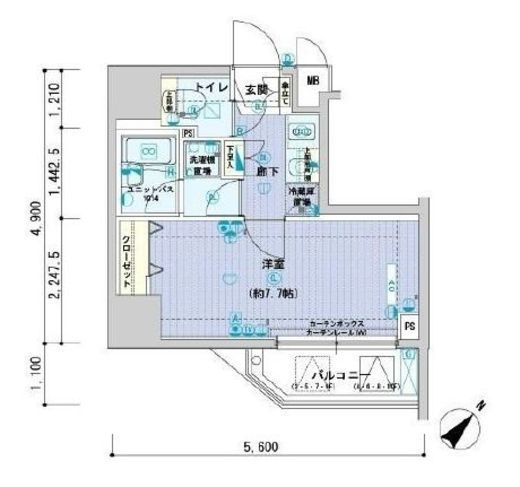 メインステージ文京春日　305号室　間取り