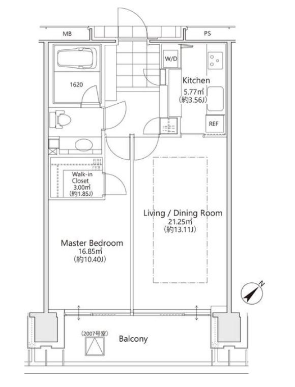 松竹スクエアレジデンス　2004号室　間取り