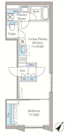 アローズ茗荷谷　402号室　間取り
