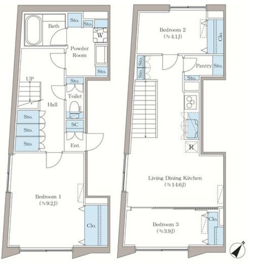 アローズ茗荷谷　501号室　間取り