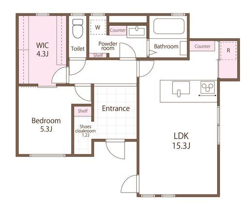 TWEED奥沢　101号室　間取り