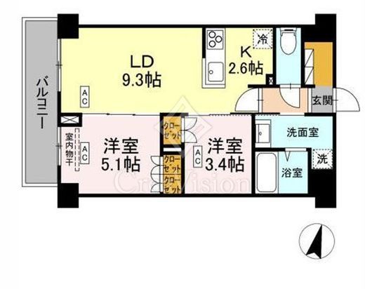 ロイジェント西新井　103号室　間取り