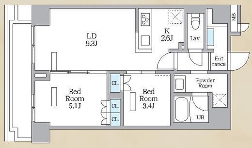 ロイジェント西新井　202号室　間取り