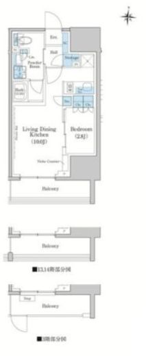 スタイリオ蒲田WEST　1004号室　間取り