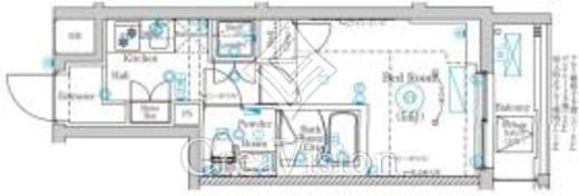 MIND武蔵中原　411号室　間取り