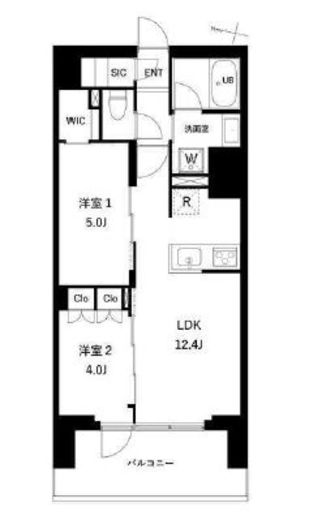 プレディアコート西日暮里　903号室　間取り