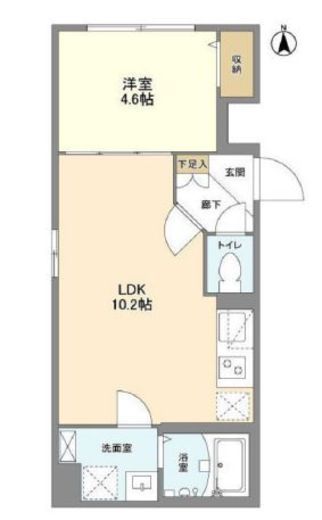 ウェルスクエア中野坂上　101号室　間取り
