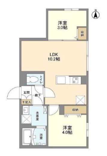 ウェルスクエア中野坂上　103号室　間取り