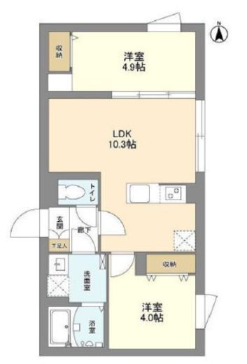 ウェルスクエア中野坂上　203号室　間取り