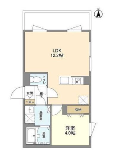 ウェルスクエア中野坂上　403号室　間取り