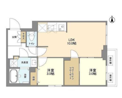 ウェルスクエア新高円寺　204号室　間取り