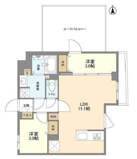 ウェルスクエア新高円寺　501号室　間取り