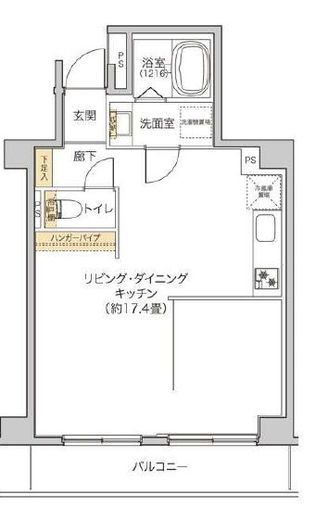 タイズ住吉　203号室　間取り