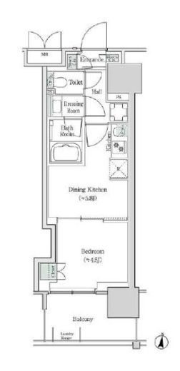 ブルックサイドレジデンス木場　212号室　間取り
