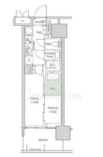 ブルックサイドレジデンス木場　214号室　間取り