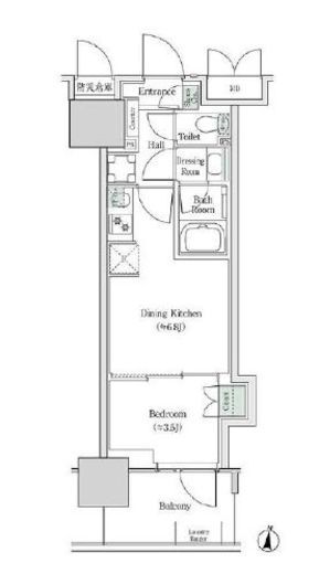 ブルックサイドレジデンス木場　219号室　間取り