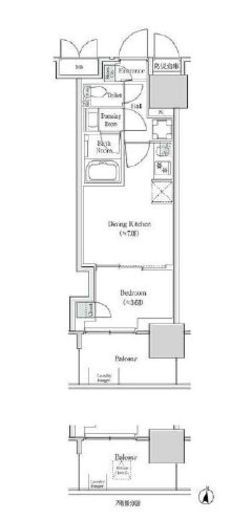 ブルックサイドレジデンス木場　220号室　間取り