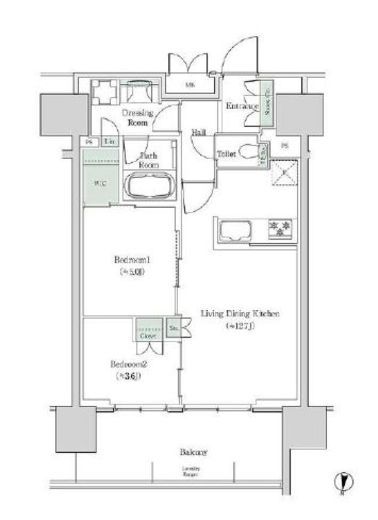 ブルックサイドレジデンス木場　225号室　間取り