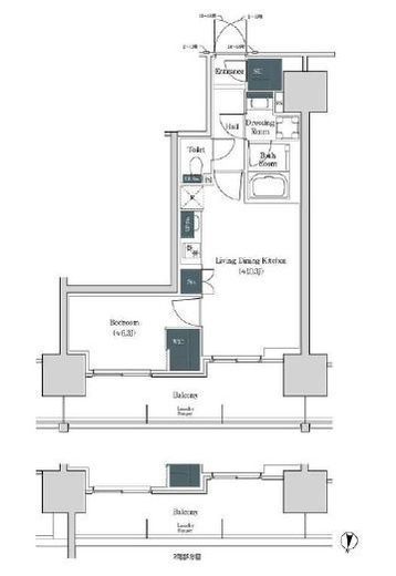 ブルックサイドレジデンス木場　1413号室　間取り