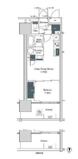 ブルックサイドレジデンス木場　1416号室　間取り