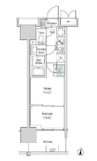 ブルックサイドレジデンス木場　312号室　間取り