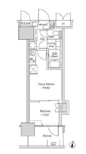 ブルックサイドレジデンス木場　322号室　間取り