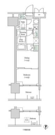 ブルックサイドレジデンス木場　334号室　間取り