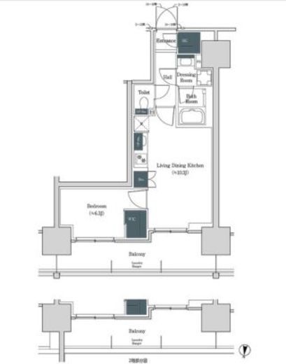 ブルックサイドレジデンス木場　340号室　間取り