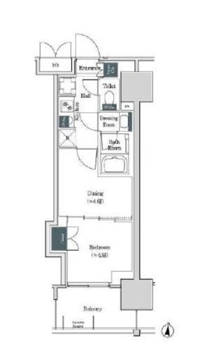ブルックサイドレジデンス木場　807号室　間取り