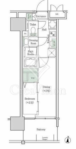 ブルックサイドレジデンス木場　816号室　間取り