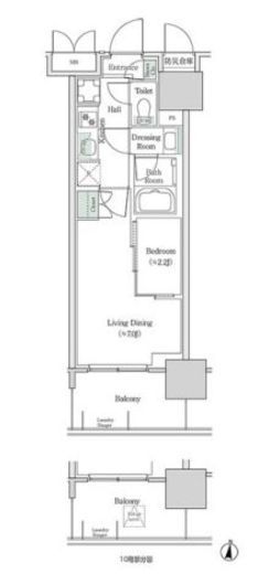 ブルックサイドレジデンス木場　821号室　間取り