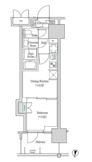 ブルックサイドレジデンス木場　831号室　間取り