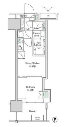 ブルックサイドレジデンス木場　832号室　間取り