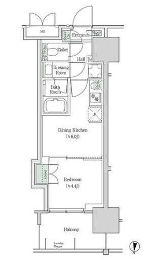 ブルックサイドレジデンス木場　833号室　間取り