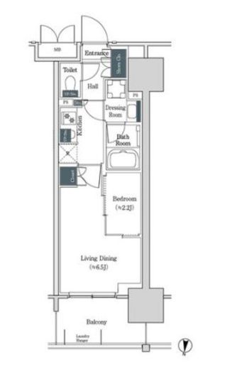 ブルックサイドレジデンス木場　836号室　間取り