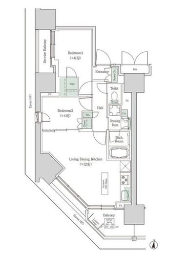 ブルックサイドレジデンス木場　901号室　間取り