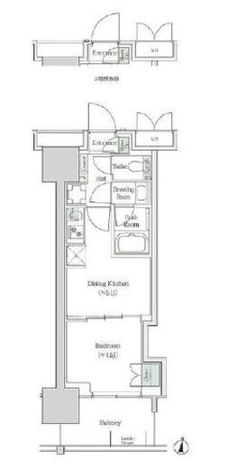 ブルックサイドレジデンス木場　906号室　間取り
