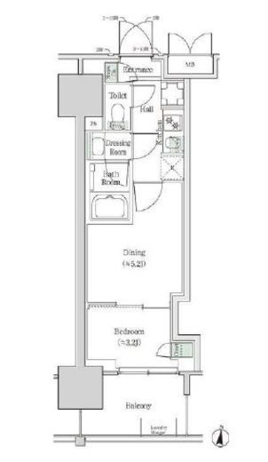 ブルックサイドレジデンス木場　908号室　間取り