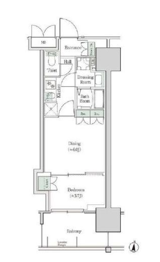 ブルックサイドレジデンス木場　909号室　間取り
