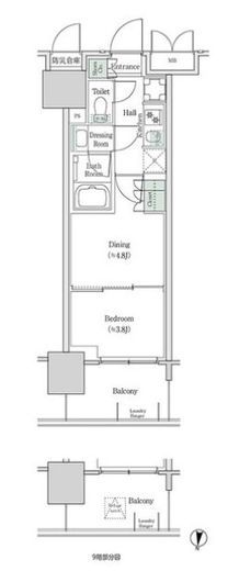 ブルックサイドレジデンス木場　924号室　間取り