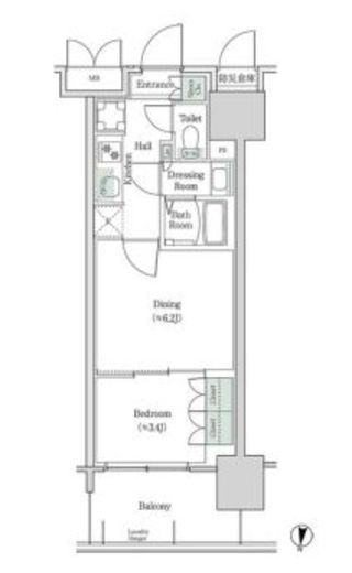 ブルックサイドレジデンス木場　925号室　間取り