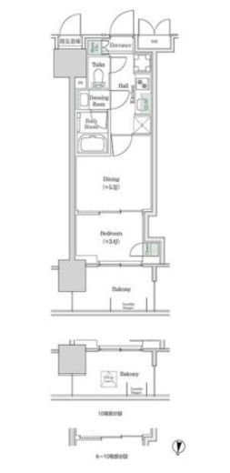 ブルックサイドレジデンス木場　926号室　間取り