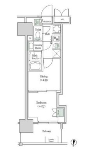 ブルックサイドレジデンス木場　930号室　間取り