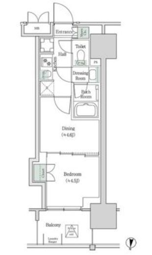 ブルックサイドレジデンス木場　938号室　間取り