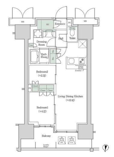 ブルックサイドレジデンス木場　940号室　間取り