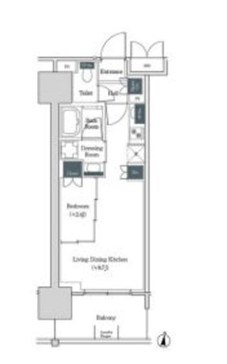 ブルックサイドレジデンス木場　404号室　間取り