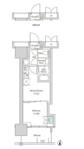 ブルックサイドレジデンス木場　406号室　間取り