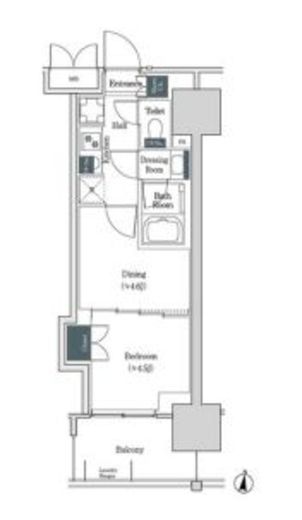 ブルックサイドレジデンス木場　407号室　間取り