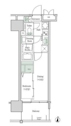 ブルックサイドレジデンス木場　416号室　間取り