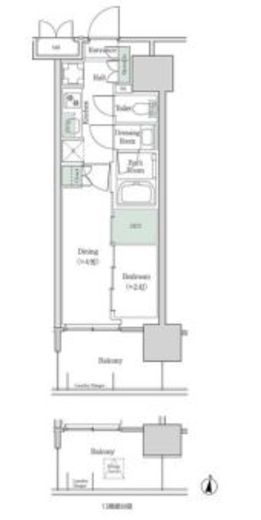 ブルックサイドレジデンス木場　417号室　間取り